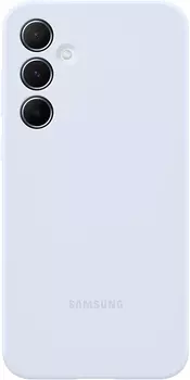 Чехол Samsung Silicone Case A55 голубой