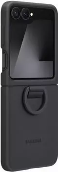 Чехол Samsung Silicone Case для Z Flip6/Flip7 FE черный