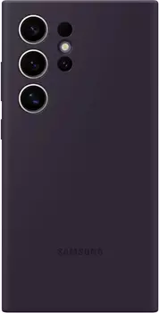 Чехол Samsung Silicone Case S24 Ultra темно-фиолетовый