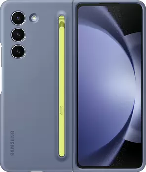 Чехол Samsung Slim S Pen Case Z Fold5 голубой