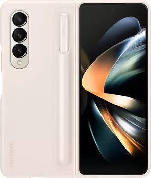 Чехол Samsung Standing Cover с Pen Z Fold4 песочный