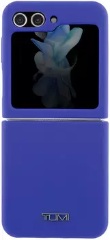 Чехол Tumi Liquid Silicone Metal для Galaxy Z Flip5 синий