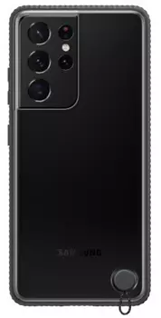 Clear Protective Cover для Galaxy S21 Ultra черный
