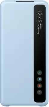 Clear View Cover для Galaxy S20+ голубой