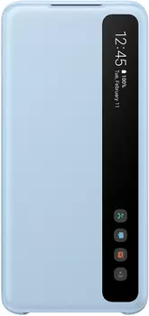 Clear View Cover для Galaxy S20 голубой