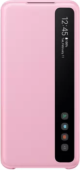 Clear View Cover для Galaxy S20 розовый