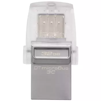 DataTraveler MicroDuo 3C 32 Гб прозрачный