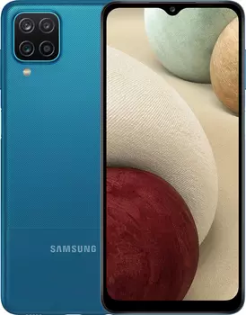 Смартфон Samsung Galaxy A12 (Exynos) 64 ГБ синий (SM-A127FZBVCAU)