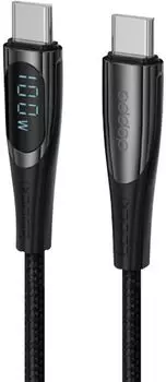 Кабель Deppa USB-C - USB-C, 1.5 м черный