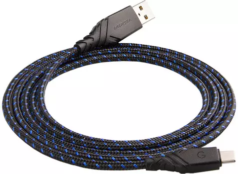 Кабель EnergEA NyloGlitz USB-A — USB-C, 1.5 м синий