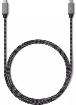 Кабель Satechi USB-C - USB-C, 80 см серый космос