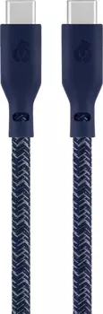 Кабель uBear Trend Cable USB-C — USB-C, 1.2 м, нейлон синий