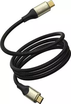 Кабель VOLTME Utron Type-C-Type-C 240 Вт 1.2 м, нейлон черный