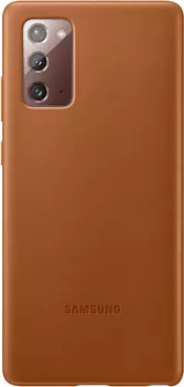 Leather Cover для Galaxy Note20 коричневый