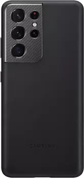 Leather Cover для Galaxy S21 Ultra черный