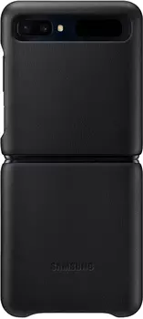 Leather Cover Galaxy Z Flip черный