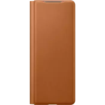 Leather Flip для Galaxy Z Fold2 коричневый