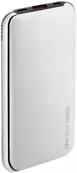 NRG Steel 10000 mAh, 3A, USB-C белый