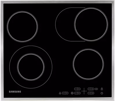 Электрическая варочная поверхность Samsung NZ64T3516CK/WT с расширяемой зоной нагрева черный