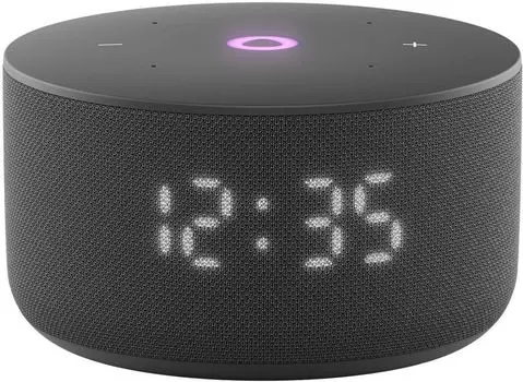 Портативная акустика Яндекс Мини 3 с часами Черный