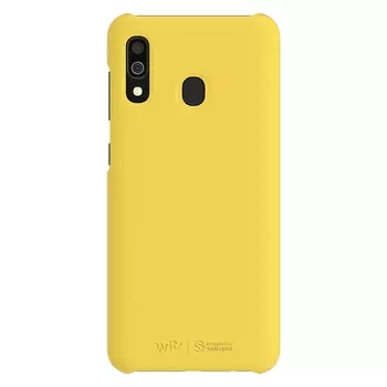 Premium Hard Case для Galaxy A30 желтый