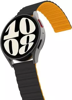 Ремешок Araree Link Strap Black для Galaxy Watch 20 мм, силикон оранжевый