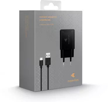 с кабелем Micro USB черный