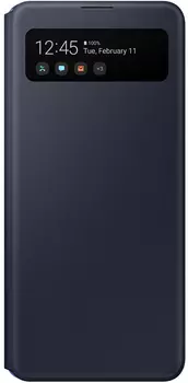 S View Wallet Cover для Galaxy A41 черный