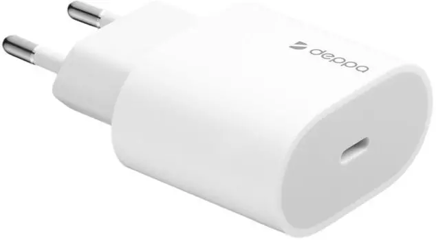 Сетевое зарядное устройство Deppa USB-C, PD 3.0, 20 Вт белый