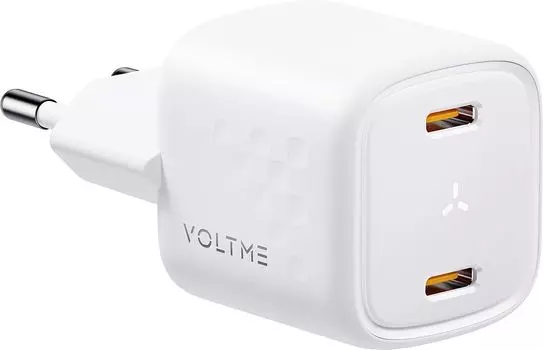 Сетевое зарядное устройство VOLTME Revo 30CC Duo, 2xUSB-C, 30Вт белый