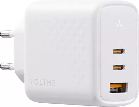 Сетевое зарядное устройство VOLTME Revo 67CCA, USB-A + 2 Type-C, 67Вт белый