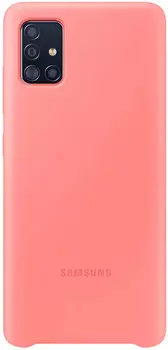 Silicone Cover для Galaxy A51 розовый