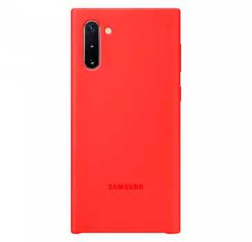 Silicone Cover для Galaxy Note10 красный
