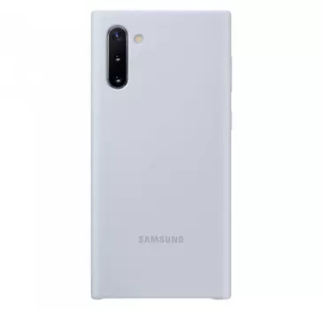 Silicone Cover для Galaxy Note10 серебристый