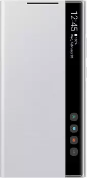 Smart Clear View Cover для Galaxy Note20 Ultra серебристо-белый