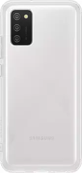 Чехол Samsung Soft Clear Cover для Galaxy A02s белый