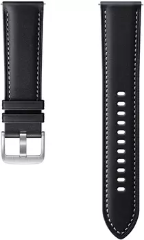 Stitch Leather Band для Galaxy Watch3(45мм) | Watch(46мм) черный