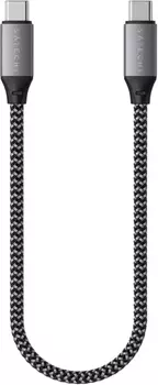 Кабель Satechi USB-C - USB-C, 25 см серый космос