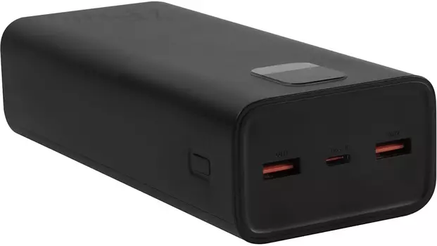 Внешний аккумулятор USAMS PB68 + кабель USB-C - USB-C, 30000mAh, QC, PD черный