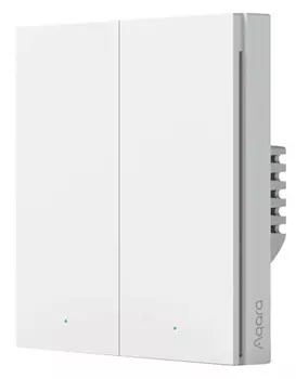 Выключатель Aqara H1 умный с нейтралью, 2 кнопки белый