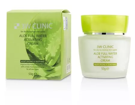 3W CLINIC Крем для лица с алоэ / Aloe Full Water 50 г