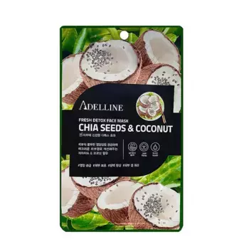 ADELLINE Маска тканевая детокс с экстрактом семян чиа и кокоса / Adelline 20 гр