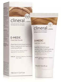 AHAVA Гель-скраб для ступней / Clineral D-medic 100 мл