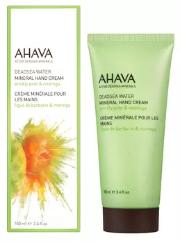 AHAVA Крем минеральный для рук, опунция и моринга / Deadsea Water 100 мл