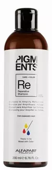 ALFAPARF MILANO Шампунь восстанавливающий для поврежденных волос / PIGMENTS Reparative shampoo 200 мл