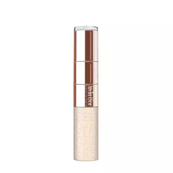 ALVIN D'OR Консилер жидкий+спонж, тон 01 / 24H Full cover concealer 6 мл