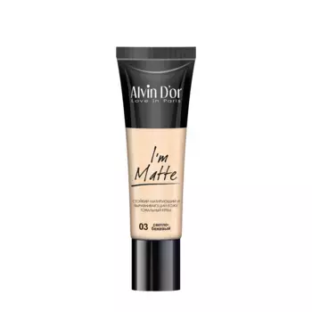 ALVIN D'OR Крем тональный, тон 03 светло-бежевый / I'm Matte 25 мл