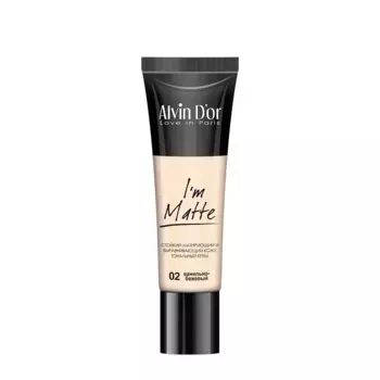 ALVIN D'OR Крем тональный, тон 02 ванильно-бежевый / I'm Matte 25 мл