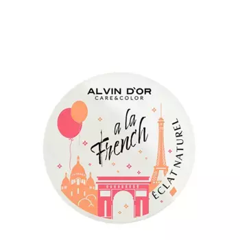 ALVIN D'OR Пудра компактная фиксирующая, тон 03 / Eclat Naturel A LA FRENCH Natural beige 10 гр