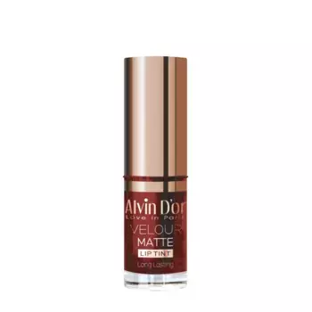ALVIN D'OR Тинт стойкий для губ с матовым финишем, тон 02 вишня / velour matt lip tint long lasting 5 мл